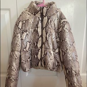 Snake Skin Bomber Jacket!